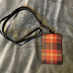 Coach id holder lanyard